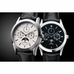 【電池交換済】KARL-LEIMON カルレイモン CLASSIC PIONEER ムーンフェイズ トリプルカレンダー 腕時計