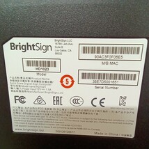 BrightSign HD1023【通電確認済/ACコード被膜切れ有り】no.46_画像5