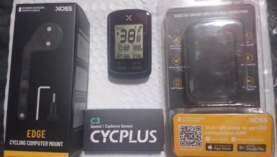 XOSS格安サイコンセット G+　GPSサイクルコンピューター　ケイデンスセンサー　マウントセット