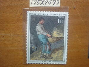 Art hand Auction (25)(247) French painting, Millet's Man in a Raincoat, unused, good condition, antique, collection, stamp, Postcard, Europe