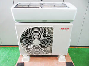 SH5573●ルームエアコン TOSHIBA 東芝 大清快 RAS-J401E1R●14畳用 フィルター自動おそうじ 空気清浄 リモコン 取扱説明書付 2023年製 良品