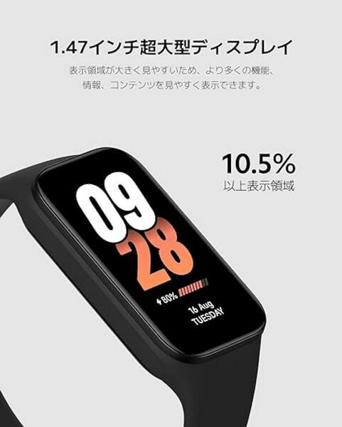 Xiaomiスマートバンド８アクティブ 血中酸素 酸素飽和度
