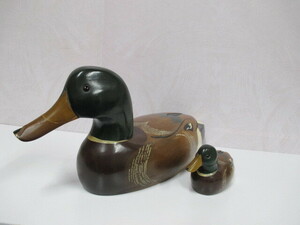 Art hand Auction Duck★Duck figurine★Interior accessory★Souvenir★Parent and child duck★Sold as a set★No box★Object★, Handmade items, interior, miscellaneous goods, ornament, object