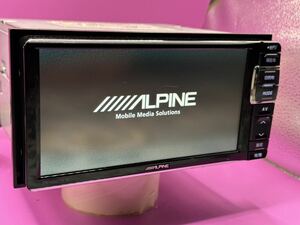 ALPINE Alpine memory navigation VIE-X007WⅡ-B Bluetooth/CD/DVD/ Full seg TV/SD operation verification ending serial No.H31079908