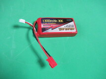 ▲ 受信機用 Li-Po ２セル 7,4V1300ｍAh 双葉タイプのコクネクター付きVANTbattery ラジコン ハイボルテージ専用 LiPo リポ_画像4