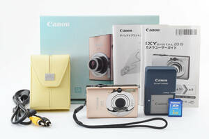 ★動作品★ Canon IXY DIGITAL 20 IS　元箱　バッテリ　チャージャ　専用ソフトケース　ケーブル　取説　SDカード付 #83