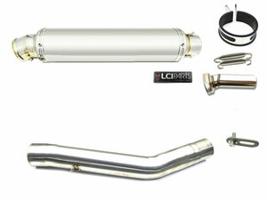 カワサキ Z750 2007-2012 LCIPARTS LCI ラウンドステンレス スリップオン マフラー