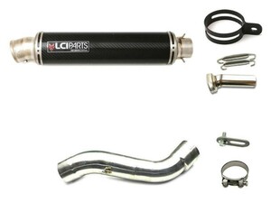 BMW R1200GS 2004-2009 LCIPARTS LCI ラウンドチタンカーボン スリップオン マフラー