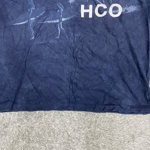 HOLLISTER ホリスター Tシャツ 半袖カットソー シングルステッチ 90s 90年代 サイズL ネイビー 紺色 メンズ トップス 最落なし （L19）の画像4