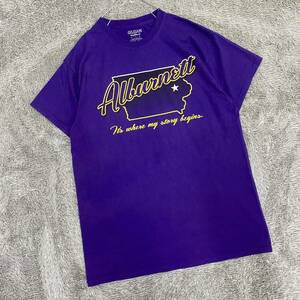 US古着 GILDAN ギルダン Tシャツ 半袖カットソー サイズM パープル 紫 メンズ トップス 最落なし （M19）