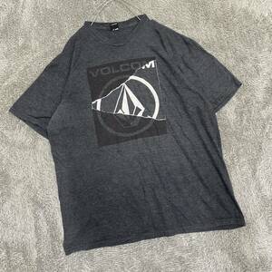 VOLCOM ヴォルコム Tシャツ 半袖カットソー サイズXL ブラック 黒 メンズ トップス 最落なし （M19）