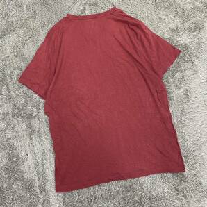 Abercrombie & Fitch アバクロ Tシャツ 半袖カットソー Vネック サイズXXL レッド 赤 メンズ トップス 最落なし （O19）の画像2