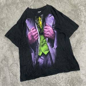 US古着 BATMAN バットマン Tシャツ 半袖カットソー サイズXXL ブラック 黒 メンズ トップス 最落なし （O19）