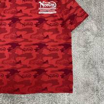 NORTON ノートン Tシャツ 半袖カットソー サイズXXL レッド 赤 メンズ トップス 最落なし （R19）_画像5
