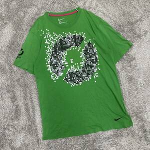 NIKE ナイキ Tシャツ 半袖カットソー サイズM グリーン 緑 メンズ トップス 最落なし （S19）