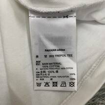 adidas アディダス Tシャツ 半袖カットソー サイズM ホワイト 白 メンズ トップス 最落なし （S19）_画像7