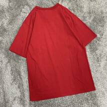 Lee リー Tシャツ 半袖カットソー 無地 サイズL レッド 赤 メンズ トップス 最落なし （S19）_画像2