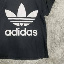 adidas アディダス Tシャツ 半袖カットソー サイズS ブラック 黒 メンズ トップス 最落なし （S19）_画像5