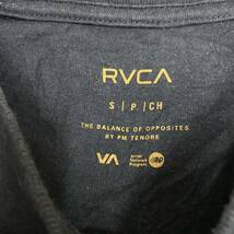 RVCA ルーカ Tシャツ 半袖カットソー サイズS ブラック 黒 メンズ トップス 最落なし （U19）_画像6