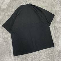 Hanes ヘインズ Tシャツ 半袖カットソー サイズ3XL ブラック 黒 メンズ トップス 最落なし （V19）_画像2