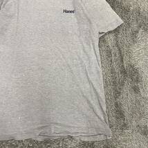 Hanes ヘインズ Tシャツ 半袖カットソー シングルステッチ 90s サイズM グレー 灰色 メンズ トップス 最落なし （V19）_画像5