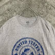 US古着 VINTAGE ヴィンテージ BRISCO Tシャツ 半袖カットソー サイズM グレー 灰色 メンズ トップス 最落なし （V19）_画像3