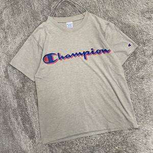 Champion チャンピオン Tシャツ 半袖カットソー サイズM グレー 灰色 メンズ トップス 最落なし （V19）