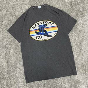 US古着 GILDAN ギルダン Tシャツ 半袖カットソー サイズM ブラック 黒 メンズ トップス 最落なし （V19）