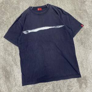 Levi's リーバイス Tシャツ 半袖カットソー サイズM ネイビー 紺色 メンズ トップス 最落なし （W19）