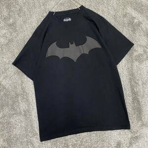 US古着 BATMAN バットマン ムービーTシャツ Tシャツ 半袖カットソー サイズM ブラック 黒 メンズ トップス 最落なし （W19）
