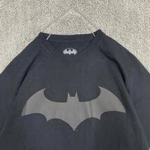 US古着 BATMAN バットマン ムービーTシャツ Tシャツ 半袖カットソー サイズM ブラック 黒 メンズ トップス 最落なし （W19）_画像3