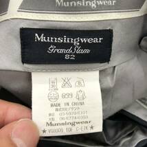 Munsingwear マンシングウェア スラックスパンツ ワンタック サイズ82 ブラック 黒 コットンポリ メンズ ボトムス 最落なし （Z19）_画像5