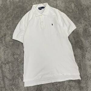 POLO RALPH LAUREN ラルフローレン ポロシャツ 半袖シャツ サイズM ホワイト 白 メンズ トップス 最落なし （B20）