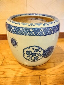 【火鉢】アンティーク陶器レトロ