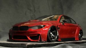 希少　1/10 RCボディ　F80　BMW　M4　タイプ　リバティウォーク　ＬＢワークス　新品未使用完成品 ラジドリ　ドリパケ　