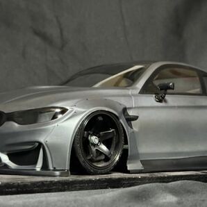 ★希少 1/10 RCボディ F80 BMW M4 タイプ リバティウォーク ＬＢワークス 新品未使用完成品 ラジドリ ドリパケ の画像3