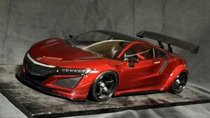 ☆1/10 RCボディ　ホンダ　NSX アキュラ　オーバーフェンダー　未使用完成品 ラジドリ　ドリパケ　希少ボディ　タミヤ　