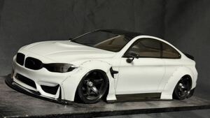 希少　1/10 RCボディ　F80　BMW　M4　タイプ　リバティウォーク　ＬＢワークス　新品未使用完成品 ラジドリ　ドリパケ　