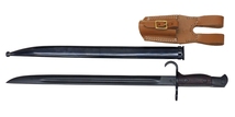 WINDLASS 復刻版　飾り物 No.80327/B 30式銃剣　BLack・革剣差し・鉄鞘・刀身・真鍮・樹脂ではありません・_画像3