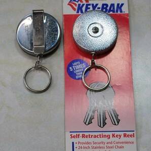 Key-BAk USA No.88056 Self Retracting Key Reel, 60cm Chain..Silver 