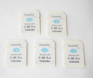 TOSHIBA FlashAir W-03 8GB 5枚組 