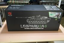 1428 140D5 3889-1P（0511） ヘンロン 1/16 レオパルド2A6 メタルキャタピラ7.0版 henglong 砲身もリコイル 新金型_画像4