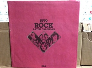 カレンダー 1979 ROCK ARTIST CALENDAR デビッド・ボウイ 他 RCA 