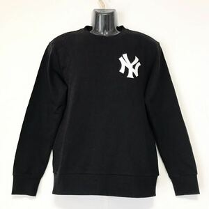 新品/タグ付き/定価9000円程☆MLB/ニューヨークヤンキース☆スウェット/トレーナー☆ビッグロゴ/ジャケット/スタジャン/ユニフォーム/黒/M