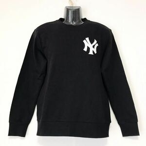 新品タグ付き☆定価9000円程☆MLB/ニューヨークヤンキース☆スウェット/トレーナー☆ビッグロゴ/ジャケット/ユニフォーム/スタジャン/黒/M