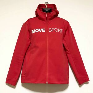 DESCENTE MOVE SPORT/ Descente Move sport *f- dead jacket / Parker * stretch / jersey / sweat / red / largish size /O