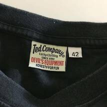 Ted company/テッドマン☆Tシャツ☆両面プリント☆トップス/半袖/スカジャン/ジャケット/ブラック/42_画像9