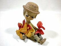 昭和レトロ SETO CRAFT 花と少女 古い陶器人形 瀬戸焼 / セトクラフト / 置物 雑貨 玩具 / オブジェ フィギュア / ビンテージ_画像1