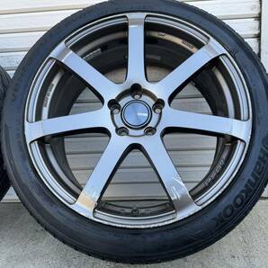 ENKEI エンケイ PF07 19インチ 225/45ZR19 タイヤホイール 19X8J +45 5穴 114.3 4本 セット 。。の画像6