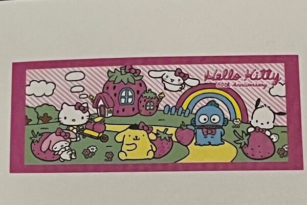 新品未開封 サンリオ ハローキティ 50周年 フェイスタオル 2枚組す